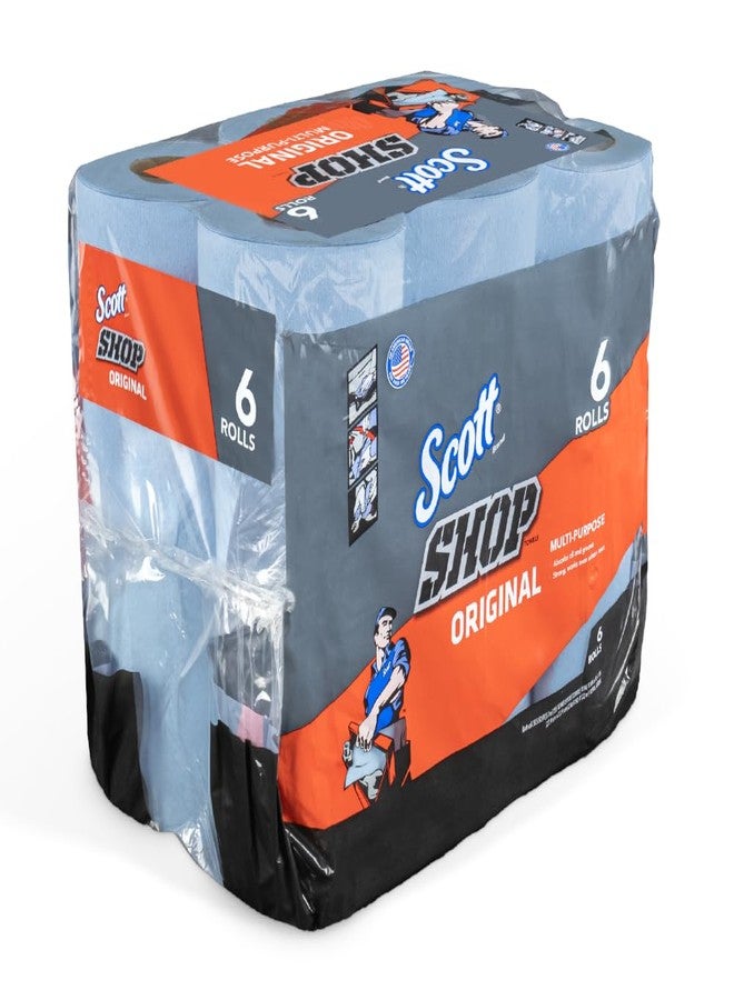 Scotts Kimberly Clark 75146 Blue Shop Towels On A Roll Bundle44; 6 Pack - Image 1
